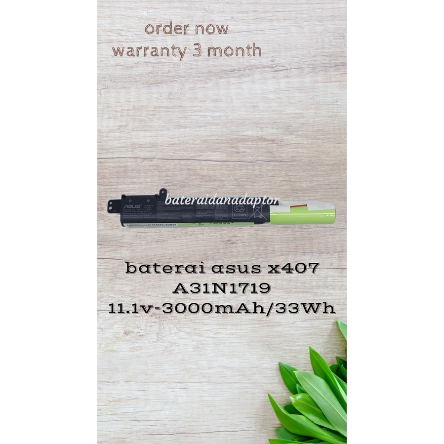 ASUS BATTERY LAPTOP VivoBook A407MA X407 X407MA X407UA A31N1719 Original