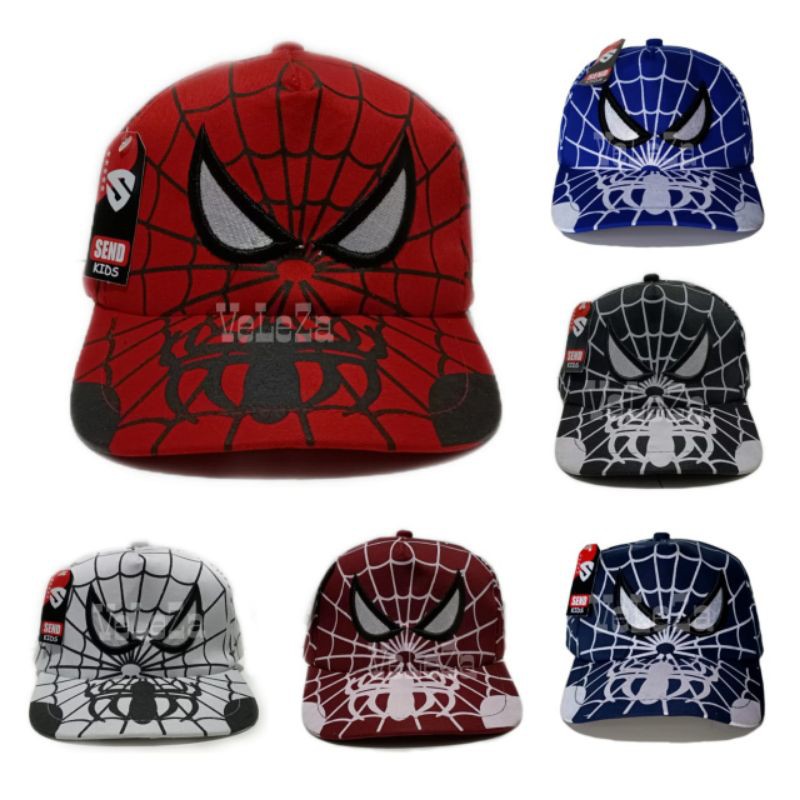 Topi anak Spiderman bordir Topi anak