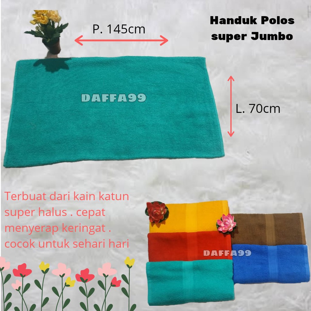 Handuk Mandi Lembut Menyerap ukuran 70 X 145 cm /Handuk Dewasa Murah