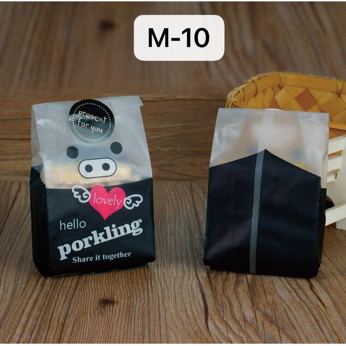 

STANDING POUCH COOKIES BAG bungkus kue kado cake permen 7X 15CM - M 10 KECIL( NO STICKER )