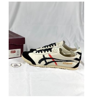 SEPATU ONITSUKA TIGER JAPAN MEXICO 66 DELUXE  WHITE BLACK