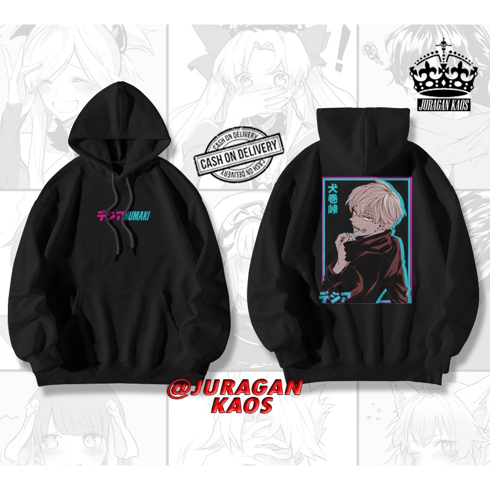 HOODIE ANIME JUJUTSU KAISEN INUMAKI TOGE CREWNECK ANIME WIBU MANGA SWEATER HOODIE PRIA