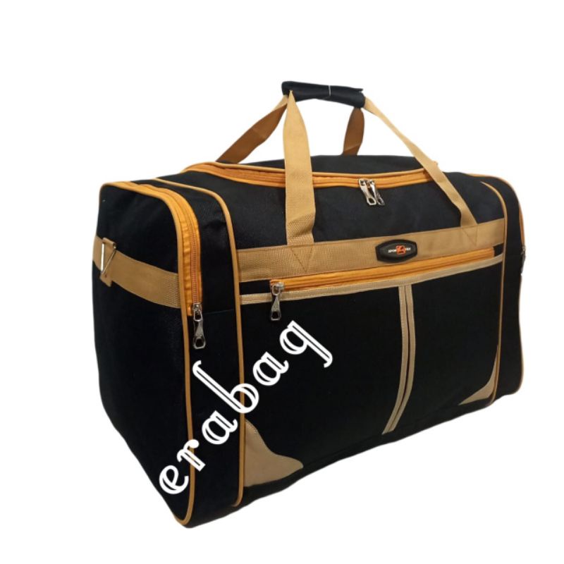 Tas Pakaian Travel Bag Jumbo Hitam SPORTEX Selempang Jinjing 0202