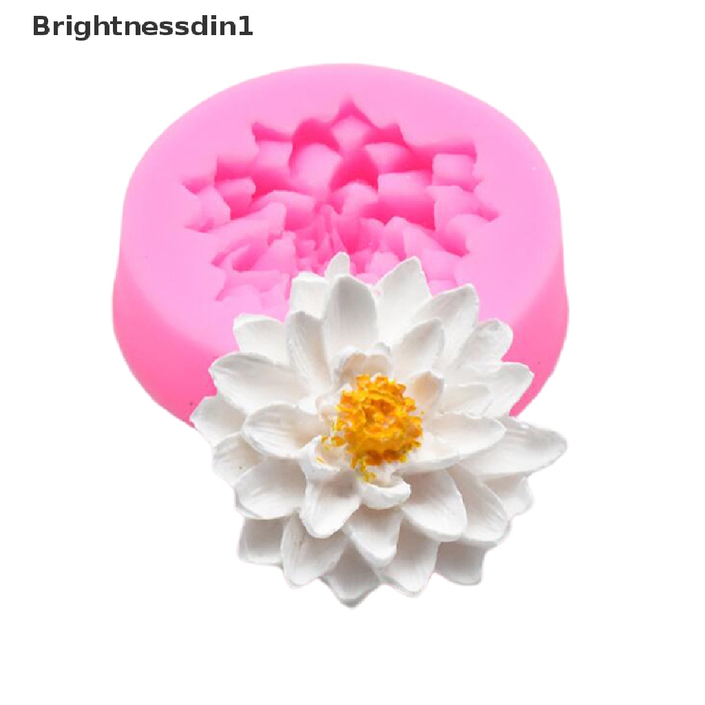 Cetakan Sabun Bentuk Bunga Chrysanthemum Bahan Silikon Resin 1 In 1 Untuk Dekorasi Kue