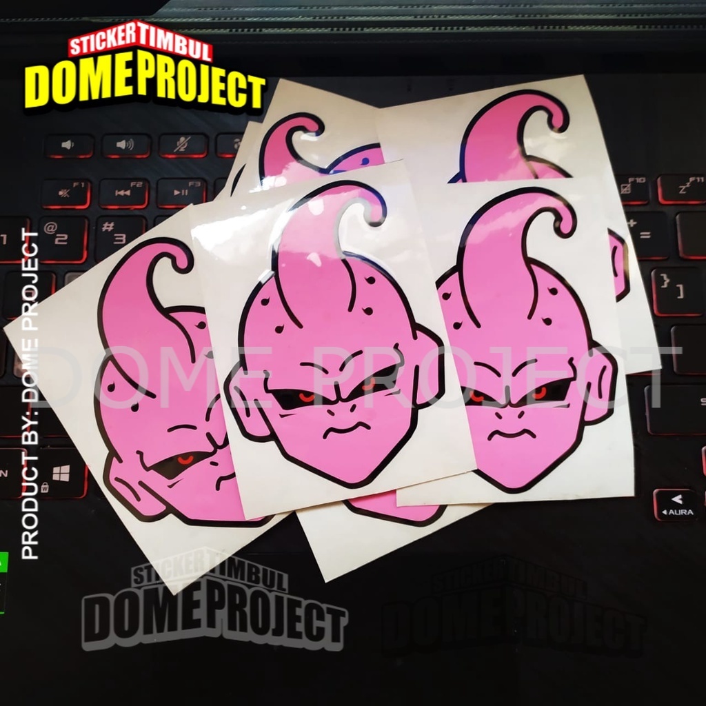 STIKER MOTOR KEREN MAJIN BUU HEAD ANIME STICKER CUTTING MOBIL IMPORT AKSESORIES OTOMOTIF