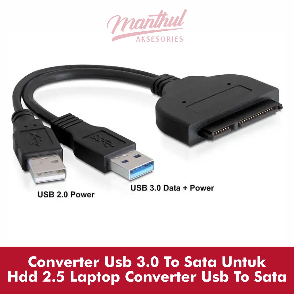 CONVERTER USB 3.0 TO SATA UNTUK HDD 2.5 LAPTOP CONVERTER USB TO SATA