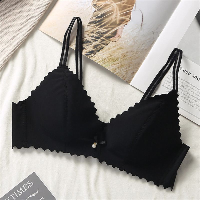 【 Bra Mall 】BM-118 Bra Wanita Tanpa Kawat Bahan Halus Pakaian Dalam bralette Push Up Elastis