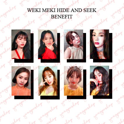 [READY / SET] WEKI MEKI HIDE AND SEEK WEME PHOTOCARD FAN MADE UNOFFICIAL WEME BENEFIT YANGPASHOP WEK