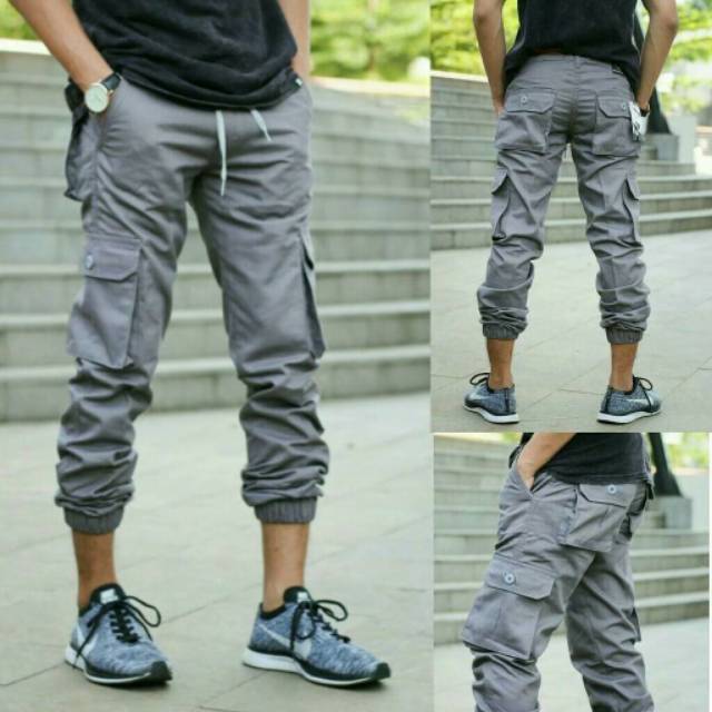 TZM STORE BANDUNG - Celana Joger Cargo Pria / Cargo Joger Pria Jumbo / Celana Joger Cargo Panjang