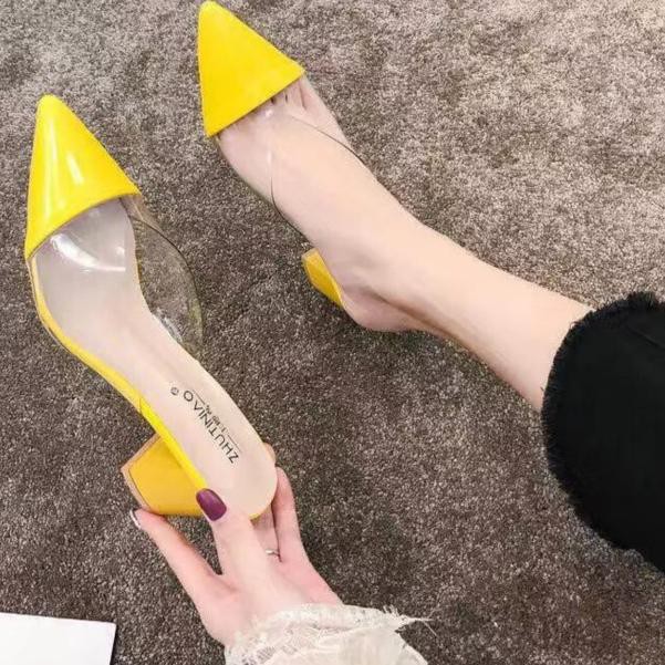 yellow heels size 6