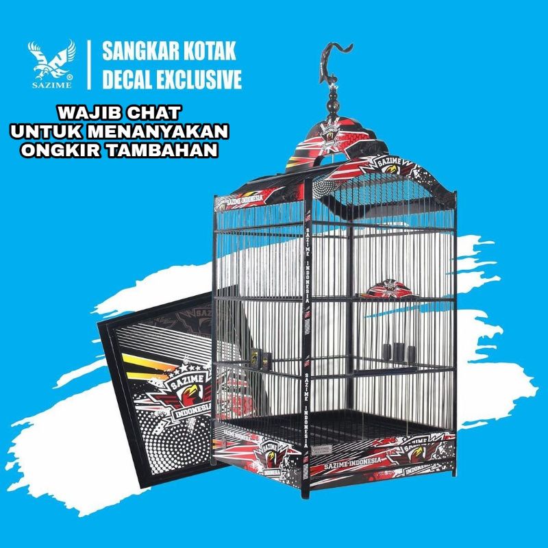 Sangkar Kotak Sazime Decal Exlusive