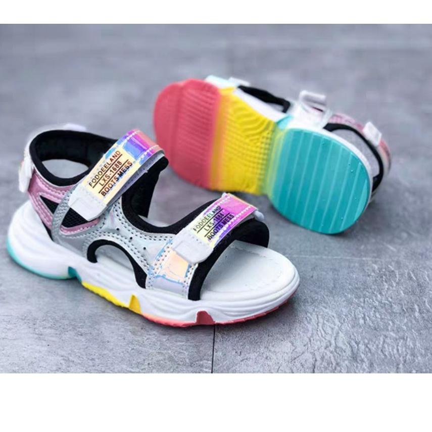 [PRODUK FJ7AM] Sendal Gunung Anak Cewe Cantik Sol Pelangi KK 56 H89