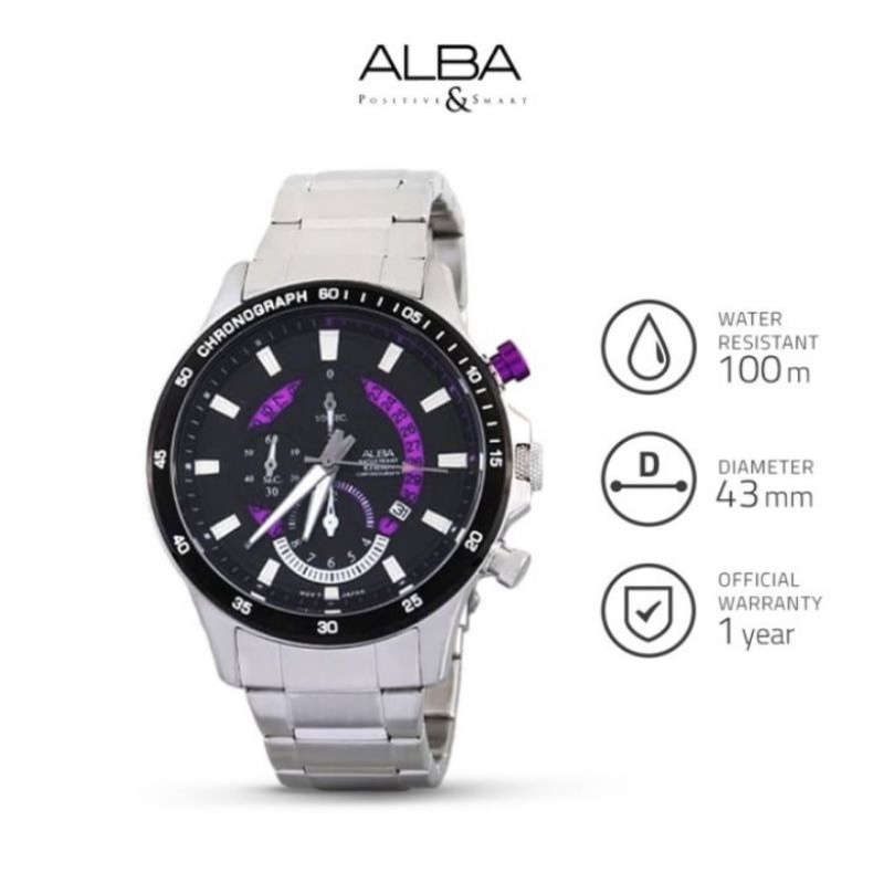 Alba AF8S55#AF8S55#AF8S55X1#jam tangan pria Alba af8s55#man watch Alba AF8s55X1#Alba AF8S55X1