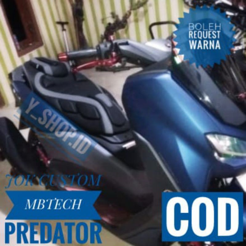 Kulit Sarung Jok Variasi Nmax Old New Model Predator Full MBtech Ori