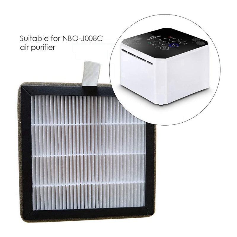 Replacement Filter,with HEPA Filter for Sleeping Outdoor Sports Housework, for Nobico J003 J006 J008 J009 Air Purifier