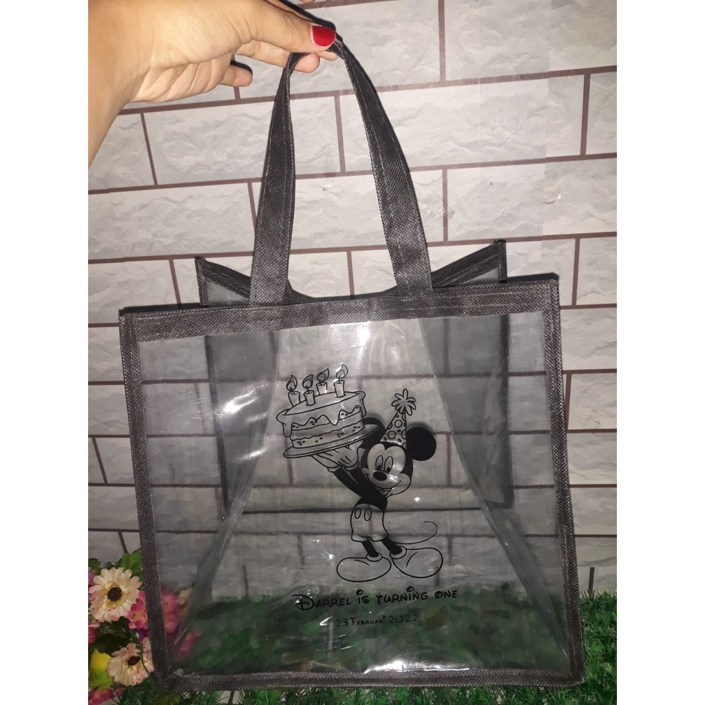 TAS SOUVENIR ULTAH MODEL MIKA SABLON / TAS HAMPERS CUSTOM