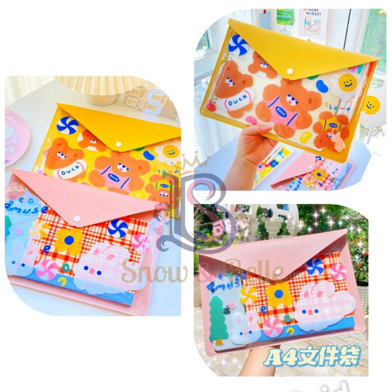 

(snowandbelle) clear pouch sz A4