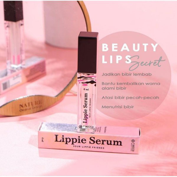 (BISA COD) Raecca Lippie Serum Bibir Vitamin Pelembab Bibir