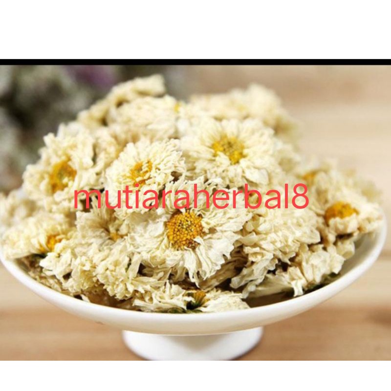 

premium white Royal chrysanthemum /Teh Bunga Krisan putih premium 50gram