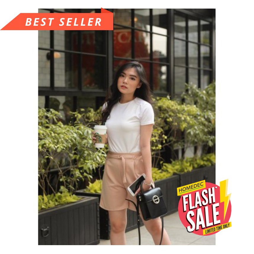 CEWEK KETAT TIDAK PANAS FITNESS ZUMBA// Celana Casual Scuba Wanita CottonBells - C 1435