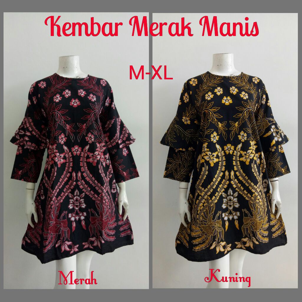 Tunik Batik Kembar Manis Puffy