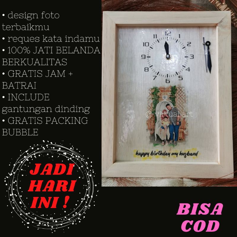 

[JADI HARI INI] FOTO LUKIS KAYU hadiah pernikahan wedding anniversary