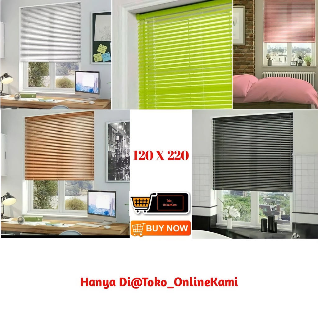 Krey Pvc 120 X 220/Venentiand Blind/Tirai Gulung PVC/Tirai Gulung/Kris Tirai Gulung