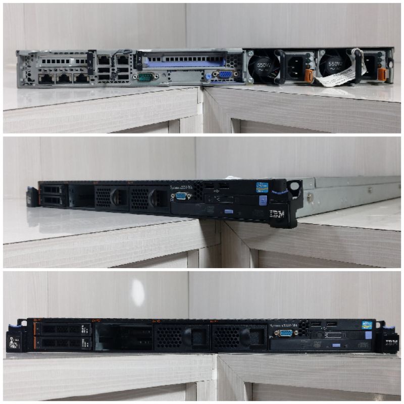 Server System X Ibm x3550 M4 1U Xeon E5-2609 X2 Ram 32Gb Hdd 600Gb