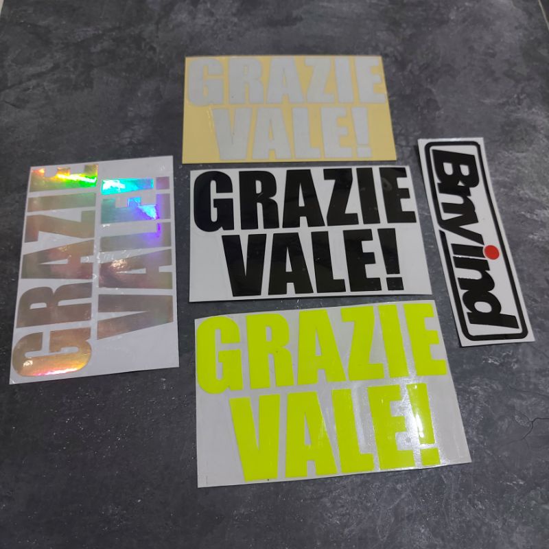 STICKER GRAZIE VALE CUTTING