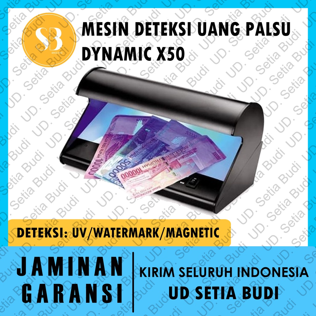 Mesin Detektor Uang Palsu DYNAMIC X50 Asli dan Bergaransi