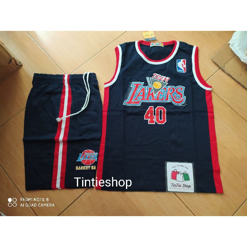 Stelan Baju Basket Anak Laki -Laki 10 - 15 tahun