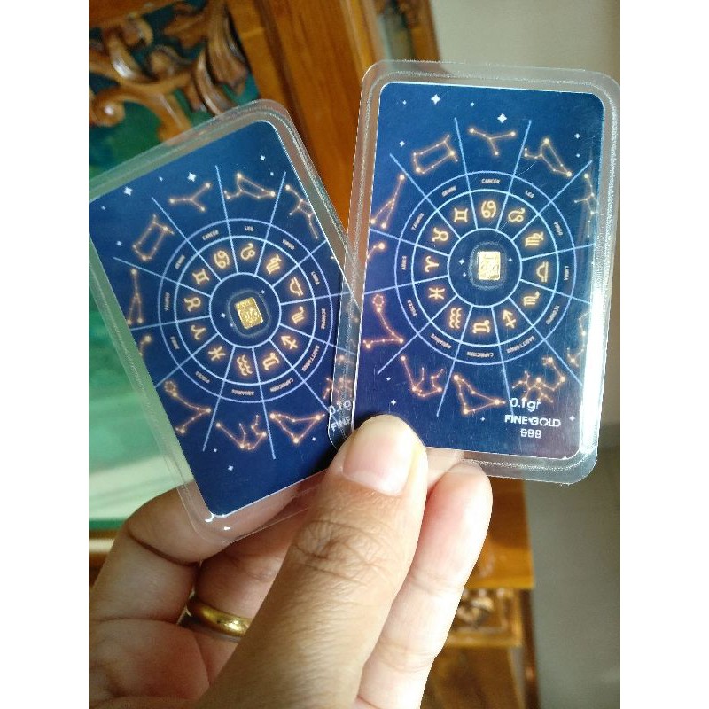 Logam mulia 0,1 gr / bukan antam/ emas mini
