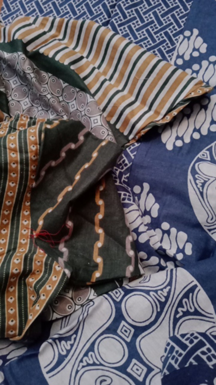 M-l-xl-xxl Batik Tunik Wanita Asj Sa Hrb026 Kenongo Pekalongan Sogan Tulis