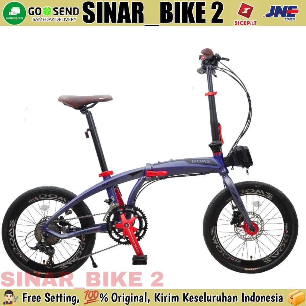 Sepeda Lipat 20 Inch ODESSY DOMS 9X 18 Speed Alloy Rem Hidrolik