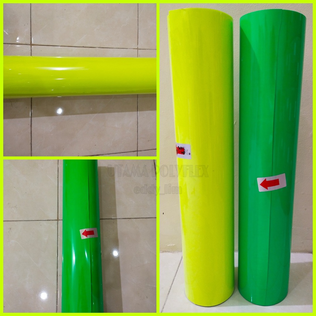 

Polyflex PU Lebar 60 cm Premium Warna Neon / Poliflex / Polyflek
