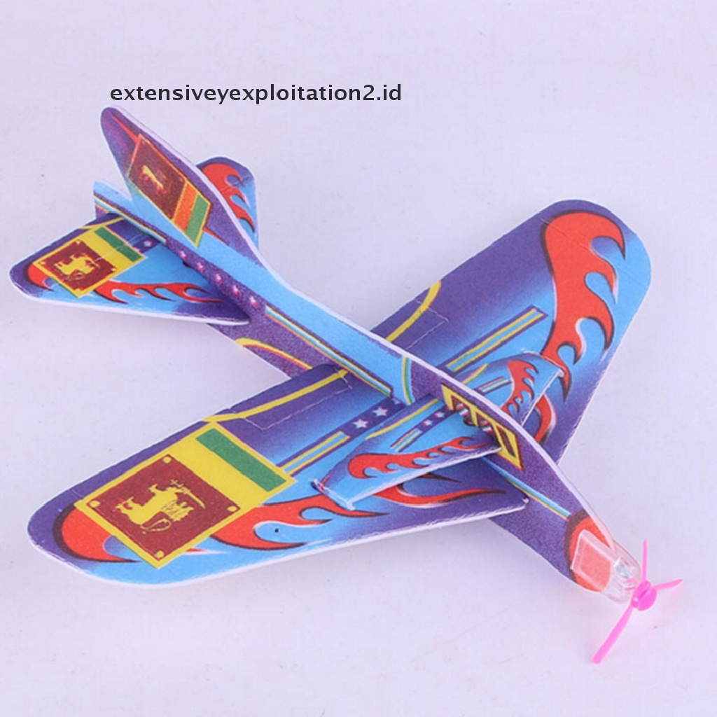 (Hotter1) Flying Glider Elastis Model Pesawat Anak-Anak