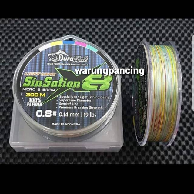 PE. DURAKING SINSATION X8 (Color MULTICOLOR) PE.0.8 / 300m