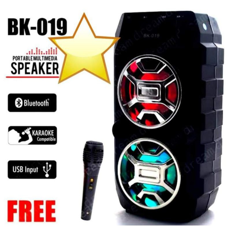 SPEAKER PORTABLE Bluetooth XTM 2020 FREE Mic/ Wirelees Speaker Portable Dual Bass