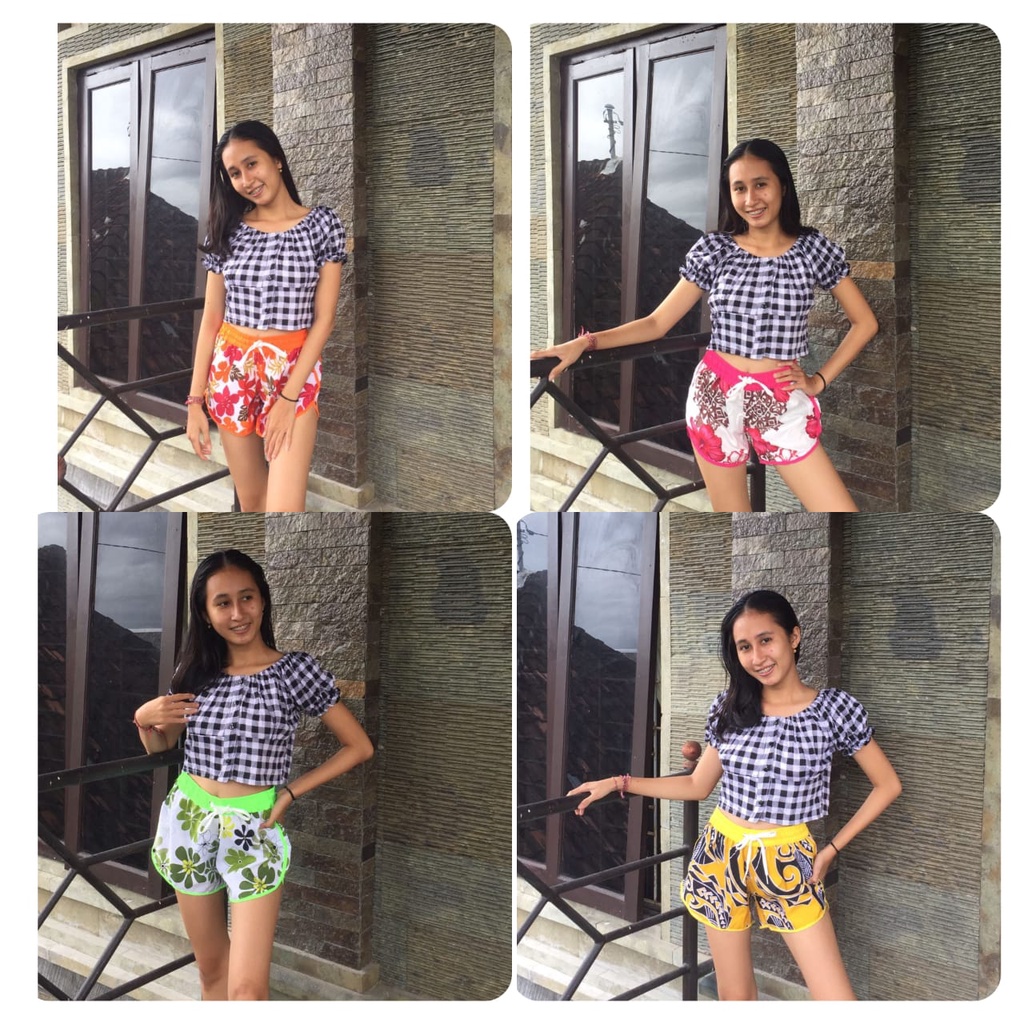 Celana Pendek Wanita Bali | Celana Pantai Roxy Murah