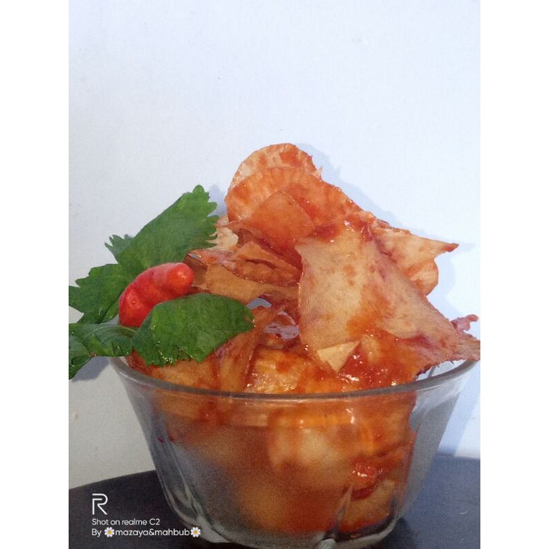 

keripik pedas manis