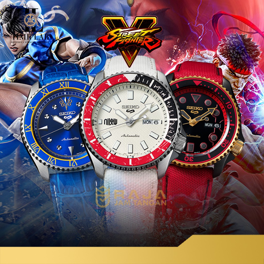 SEIKO STREET FIGHTER PRIA ORIGINAL JAM TANGAN LIMITED EDITION