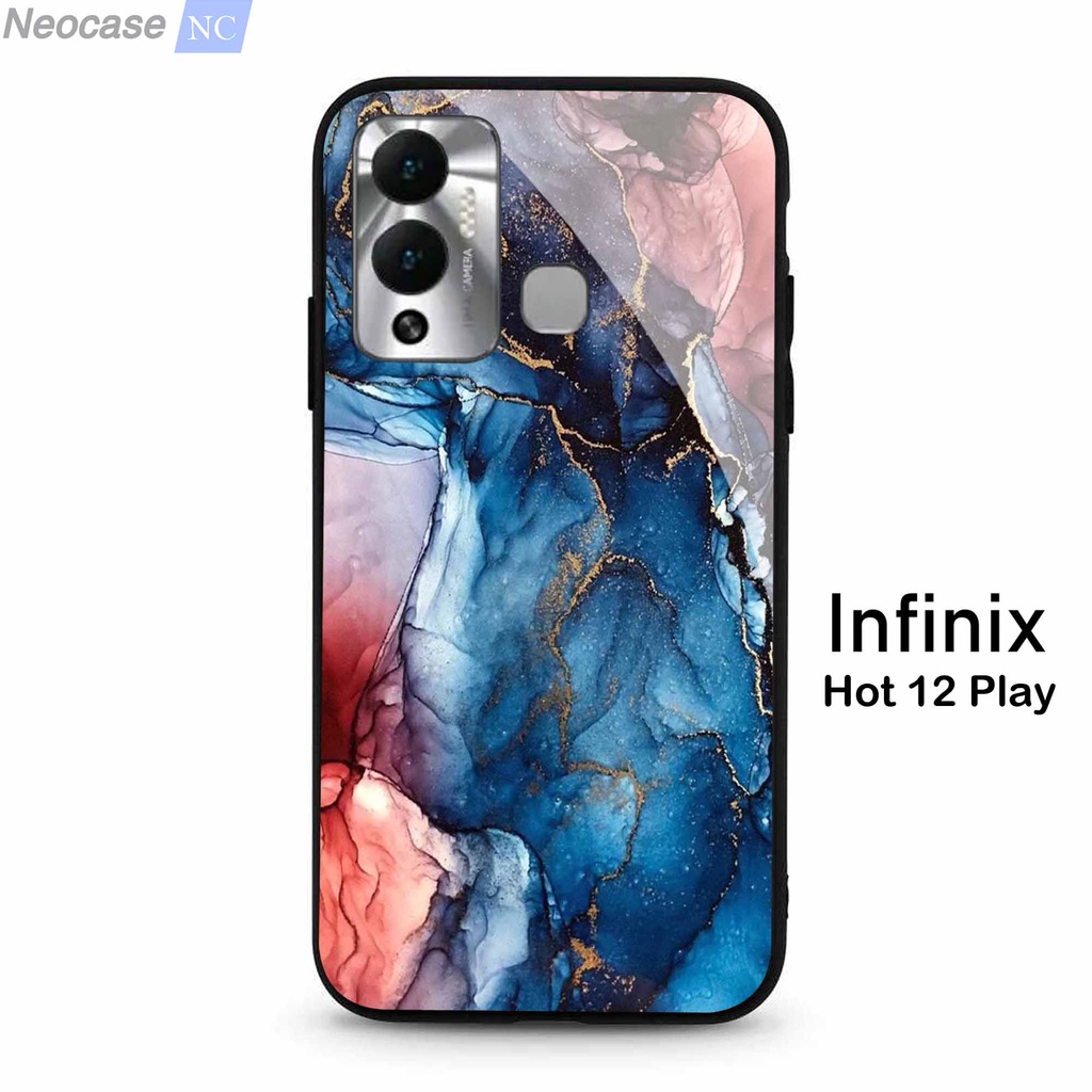 [N56] Softcase Glass Kaca Infinix Hot 12 Play - Case HP Infinix Hot 12 Play - Casing HP Infinix Hot 