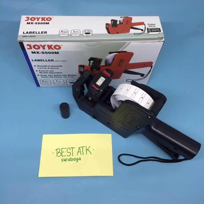 

Alat Mesin Labeler 1 Baris (ada refill tinta dan label)