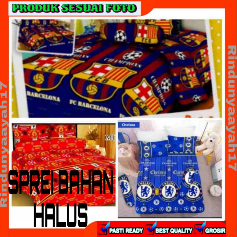 SPREI HOMEMADE MOTIF BOLA (TANPA SARUNG BANTAL DAN GULING)