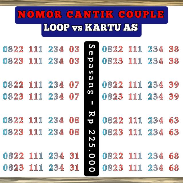 NOMOR COUPLE TELKOMSEL
