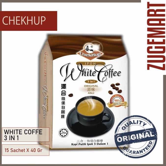 

Chekhup Ipoh White Coffee Ori 3 In 1 40 Gr / 15 Sachet