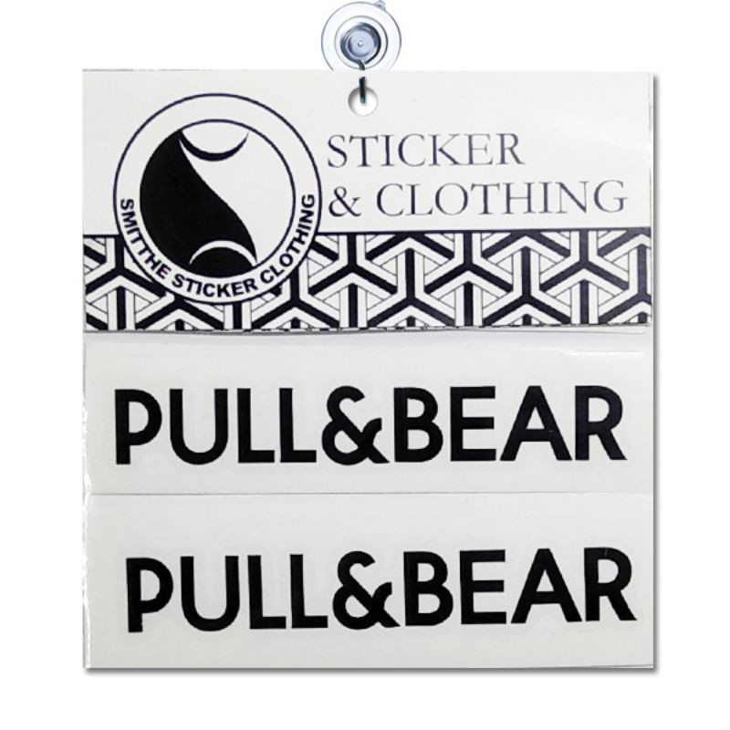 Stiker Pull &amp; Bear Logo Cutting Sticker untuk aksesoris Mobil Motor