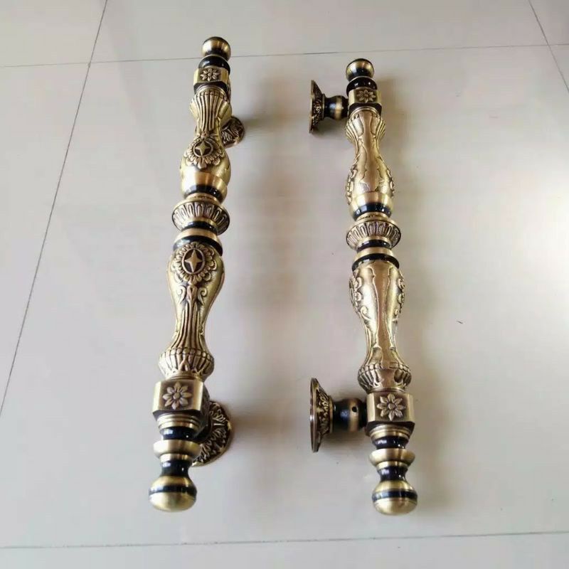 Handle Pintu / Gagang Pintu Rumah Pagar Kuningan Antik Murah 54cm