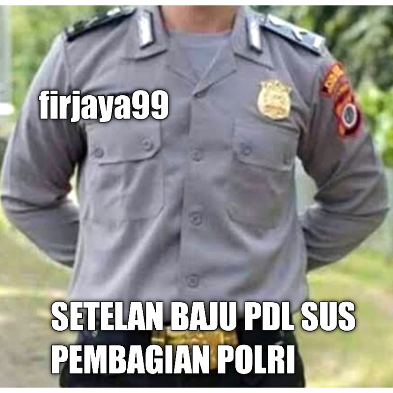 baju setelan pdl sus pembagian polri 100% original