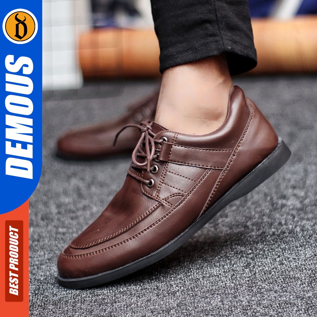 DEMOUS Hyoga - Sepatu Formal Pantofel Pria